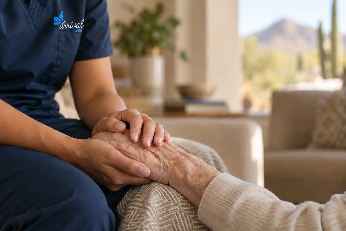 Arrival Care nurse providing personalized care to a patient